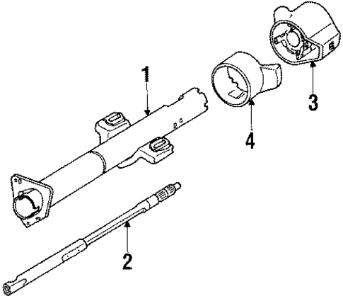 Steering Column Assembly for 1990 Pontiac Bonneville #1