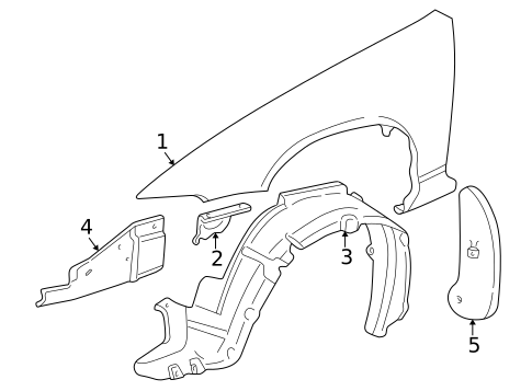 Fender & Components for 2003 Buick Century #0