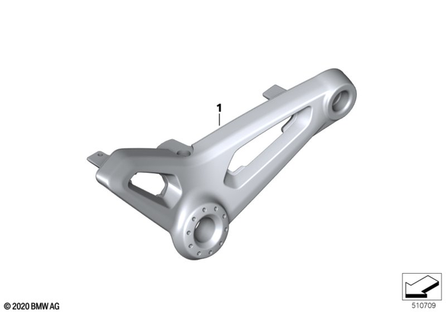 46631541830 - Ergonomics &amp; Comfort: Support for Rider Saddle, Right - Shadow for BMW-Motorrad Image