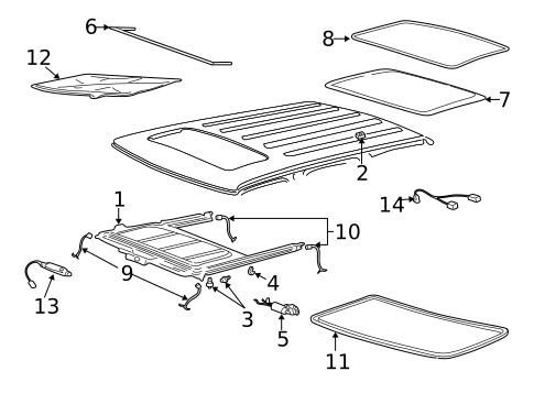 Sunroof for 2002 Chevrolet Blazer #0