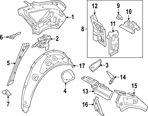 Inner Structure for 2022 Audi Q4 e-tron Sportback #0