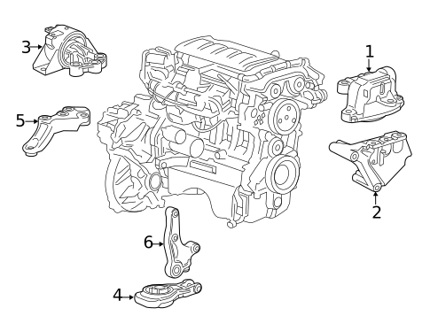 Engine & Trans Mounting for 2015 Chevrolet Sonic #0