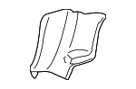 23069002417E81 - Body: Lower Quarter Trim for Mercedes-Benz Image