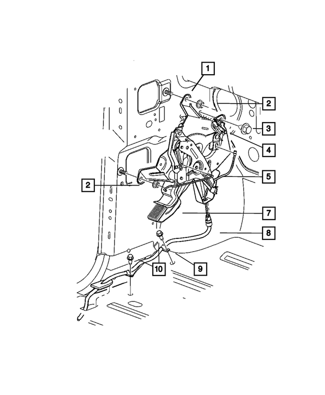 52113485AF - Brakes: Parking Brake Lever Assembly for Mopar Image