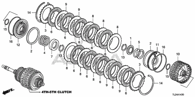 AT Clutch (4th-5th) (V6) for 2011 Acura TSX #0