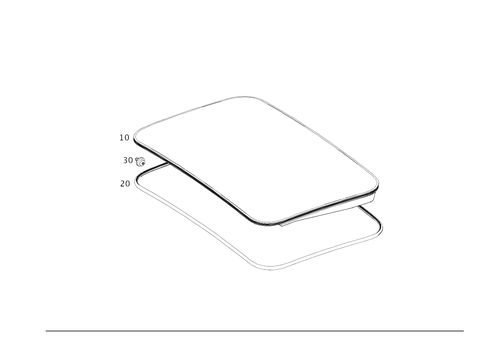 Sliding/Lifting Roof Plate for 2022 Mercedes-Benz CLS450 #0