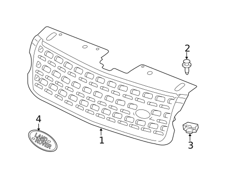 Grille & Components for 2021 Land Rover Range Rover #1