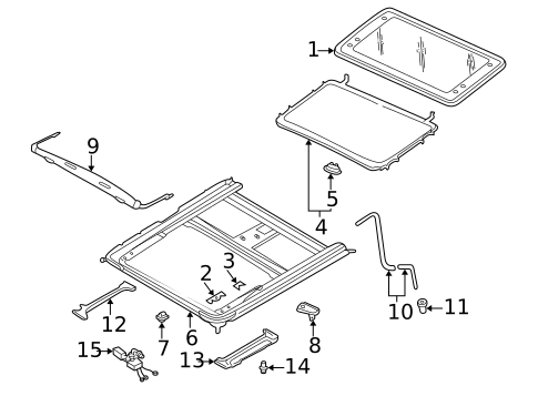 Sunroof for 1996 Nissan Pathfinder #0
