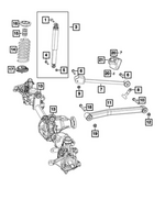 68638515AA - : Suspension Shock Absorber Kit for Mopar Image