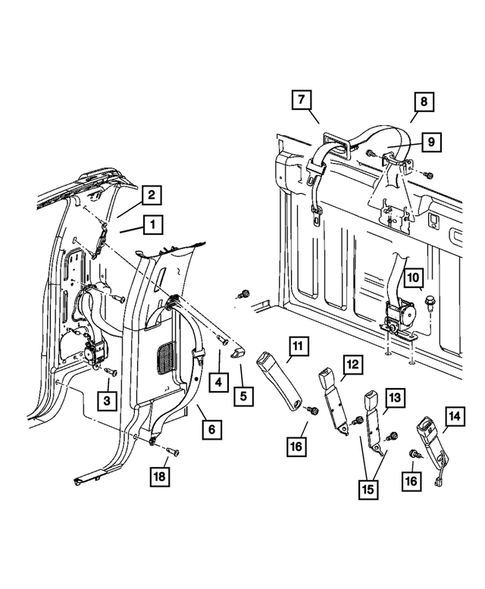 Seat Belts for 2009 Dodge Ram 2500 #0
