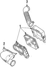 E6SZ9B659A - Engine: Air Outlet Tube for Ford: Mustang, Thunderbird | Lincoln: Mark VII | Mercury: Cougar Image