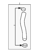 25414F2500 - Cooling System: Upper Hose for Hyundai Image