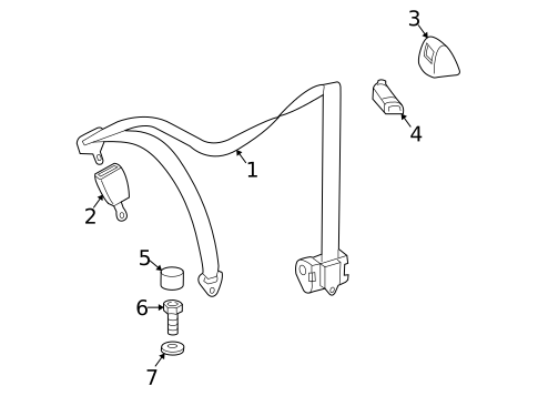 Seat Belt for 2003 Dodge Sprinter 3500 #1