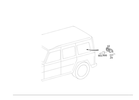 Electrical Parts Used for Rear Panel Door for 2005 Mercedes-Benz G 55 AMG&reg; #0
