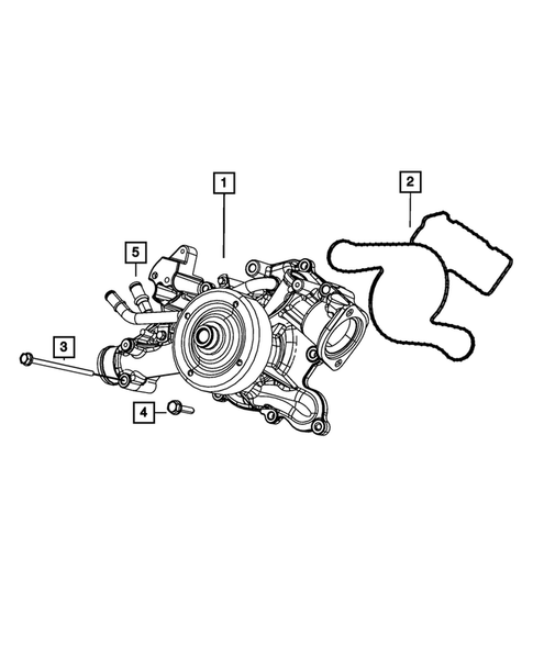 Water Pump and Related Parts for 2008 Dodge Durango #0