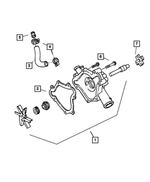 4483757 - Cooling: Water Pump Gasket for Dodge: Dakota, Durango, Ram 1500, Ram 2500, Ram 3500 Image