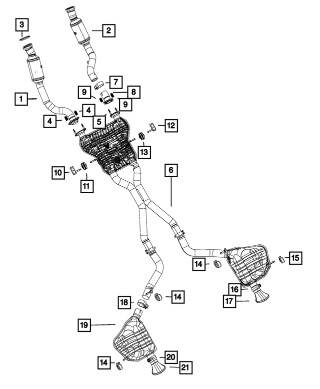 5181677AI - Exhaust: Exhaust Pipe And Converter for Mopar Image