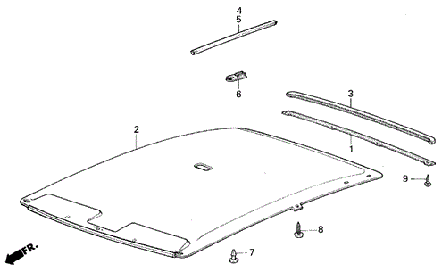 Headliner Trim for 1984 Honda Civic #0