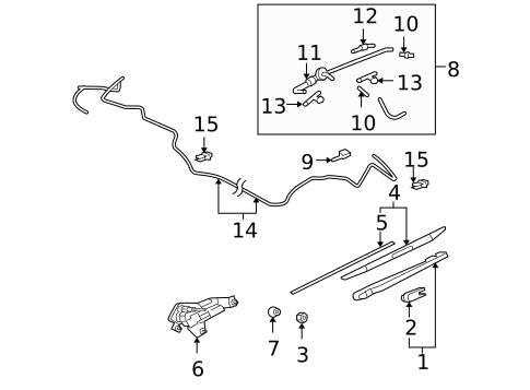 Wipers for 2007 Mitsubishi Outlander #1