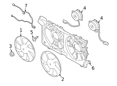 Cooling Fan for 2021 Subaru Legacy #0