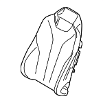 52107327661 - Body: Seat Back Cover for BMW: 428i, 428i xDrive, 430i, 430i xDrive, 435i, 435i xDrive, 440i, 440i xDrive, M4 Image