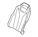 52107388777 - Body: Seat Back Pad for BMW: 428i, 428i xDrive, 430i, 430i xDrive, 435i, 435i xDrive, 440i, 440i xDrive, M4 Image