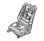 52107351865 - Body: Seat Frame for BMW: 428i, 428i xDrive, 430i, 430i xDrive, 435i, 435i xDrive, 440i, 440i xDrive, 640i, 640i Gran Coupe, 640i xDrive, 640i xDrive Gran Coupe, 650i, 650i Gran Coupe, 650i xDrive, 650i xDrive Gran Coupe, M4, M6, M6 Gran Coupe Image