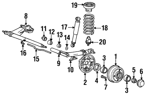 Rear Brakes for 1990 Mitsubishi Precis #0