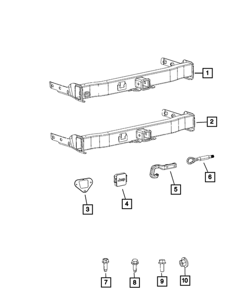Trailer Tow and Tow Hooks for 2023 Jeep Compass #1