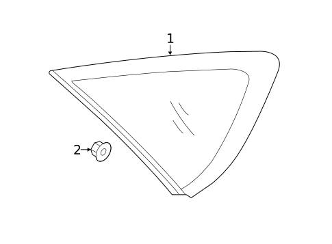 Glass & Hardware for 2015 Hyundai Genesis #0