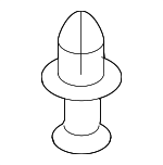 GD7A50EA1 - Body: Under Cover Clip for Mazda: 2, 3, 5, 6, CX-3, CX-30, CX-5, CX-50, CX-7, CX-70, CX-9, CX-90, Millenia, MPV, MX-30 EV, MX-5 Miata, Protege, Protege5, RX-8 Image