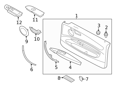 Interior Trim - Door for 2013 BMW 135is #1