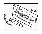 51419159010 - Body: Door Trim Panel for BMW: 1 Series M, 128i, 135i, 135is Image