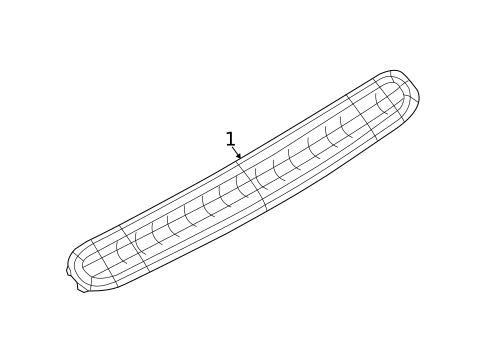 High Mounted Stop Lamp for 2018 Volkswagen Beetle #0