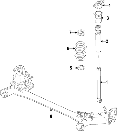 Rear Axle for 2016 Scion iA #0