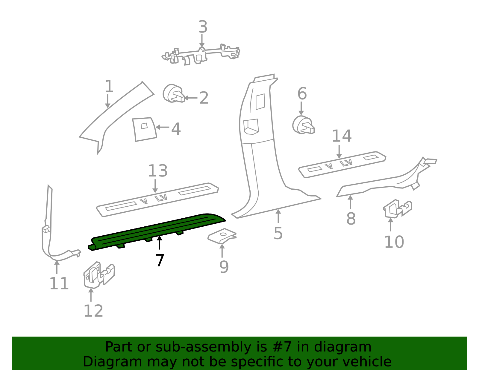2007-2014 Volvo Front Sill Plate 39810364 | TascaParts.com