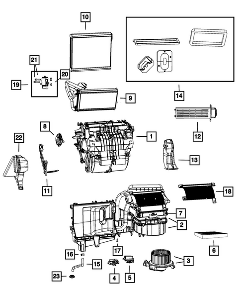 Air Conditioner and Heater Units for 2010 Dodge Journey #0