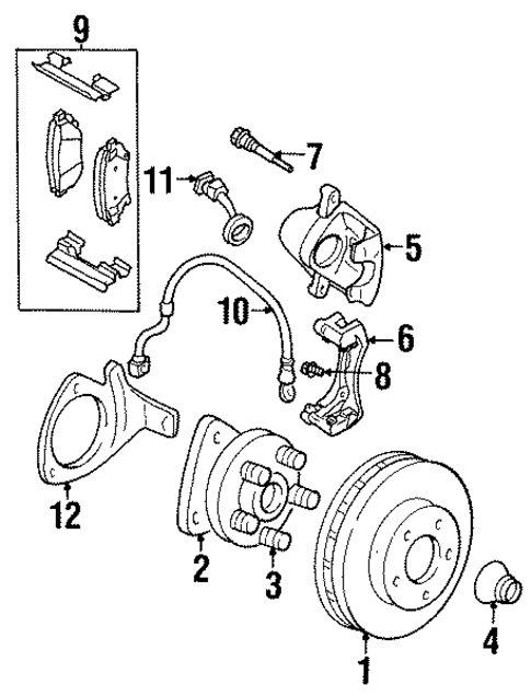 Front Brakes for 2003 Pontiac Grand Prix #0