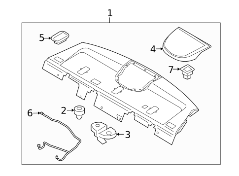 Interior Trim - Rear Body for 2008 Kia Amanti #1