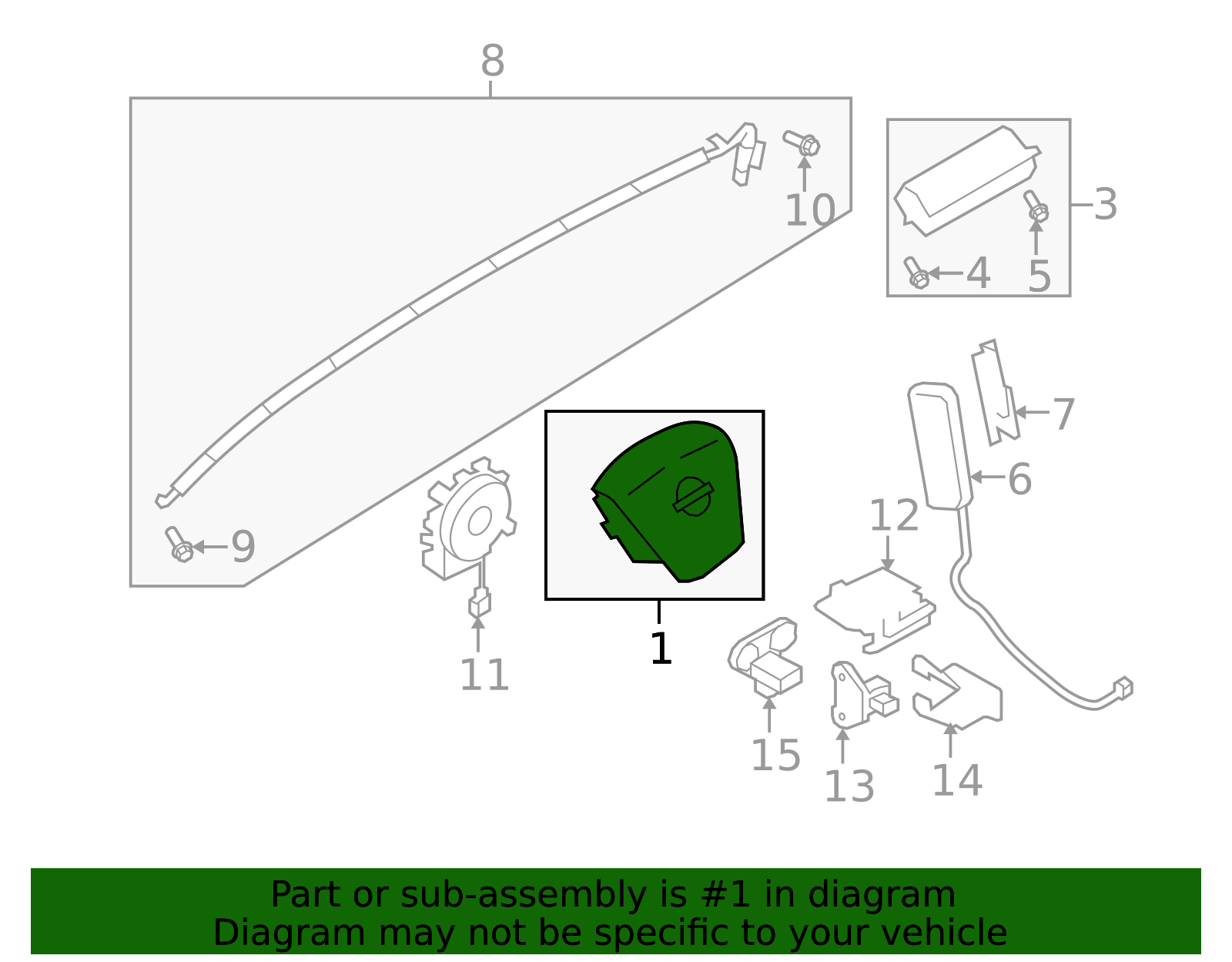 Driver Inflator Module - Nissan (Y851M-1AA0A)