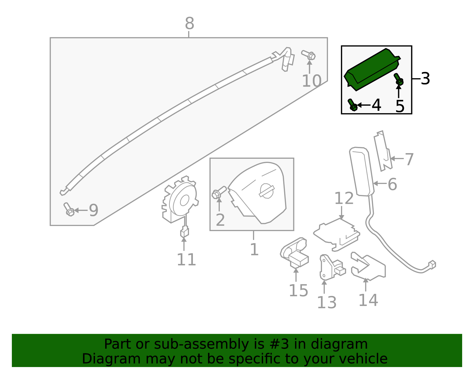 Passenger Air Bag - Nissan (Y851E-1AA0A)