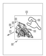 6102184AA - Cooling: Hex Head Bolt And Coned Washer for Mopar Image