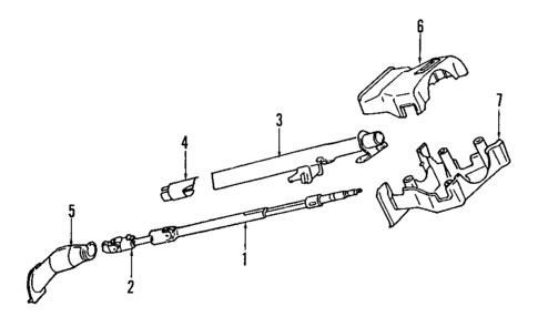 Steering Column for 1989 Honda Accord #0