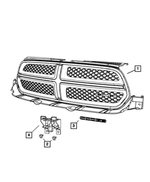 1RE01HWLAC - Exterior Ornamentation: Radiator Grille for Mopar Image