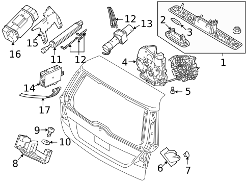 Lock & Hardware for 2016 Volvo XC70 #2