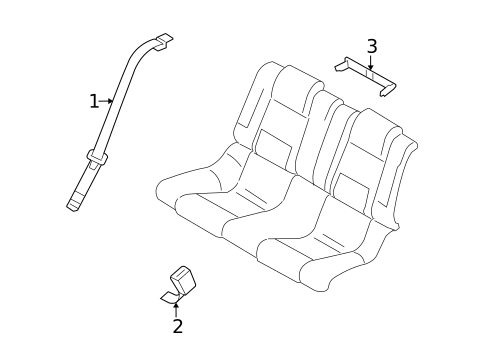 Seat Belt for 2010 Ford Mustang #1