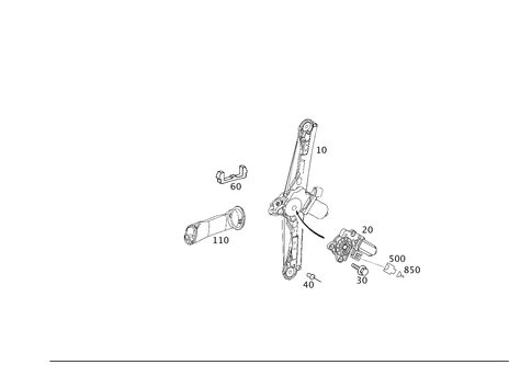 Window Regulator for 2000 Mercedes-Benz E55 AMG #0