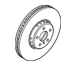 34108853555 - Brakes: Rotor for BMW: 430i, 430i xDrive, 530e, 530e xDrive, 530i, 530i xDrive, 540d xDrive, 540i, 540i xDrive, M5, M550i xDrive, X5 Image