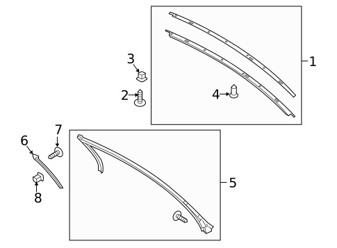 Exterior Trim - Roof for 2019 Ford Mustang #0