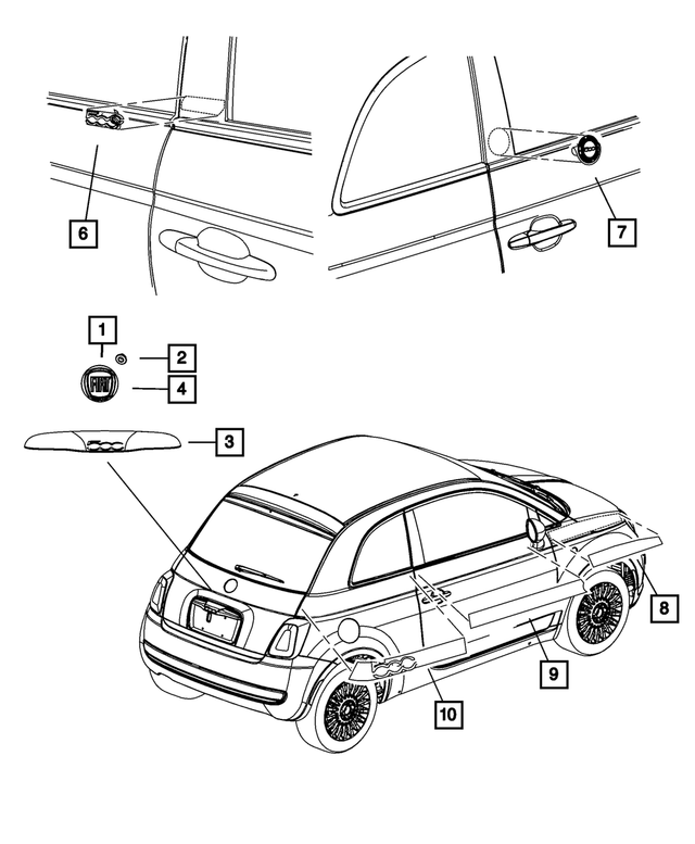 68073915AA - : Retaining Clip for Mopar Image